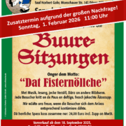 Buuresitzung 2026        ZUSATZTERMIN !!